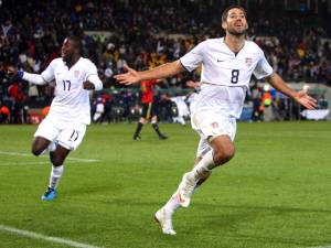Josmer Altidore and Clint Dempsey - the two goalscorers against Spain